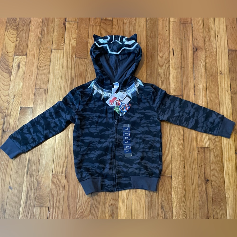 Black Panther Zip Up Hoodie